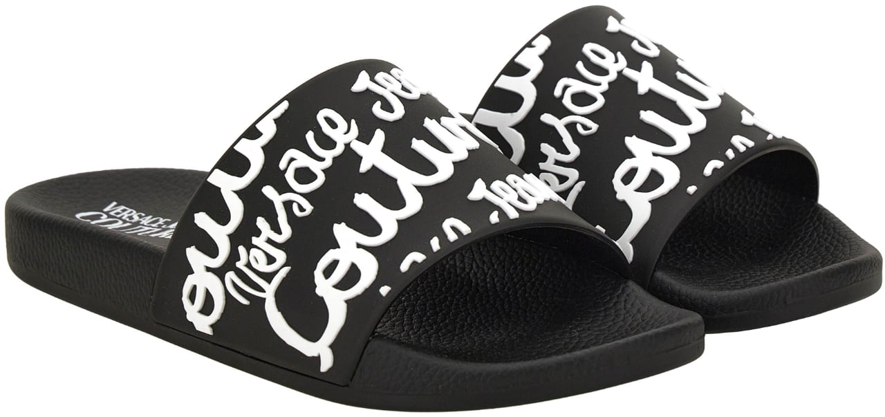 Versace Jeans Couture Slippers Zwart