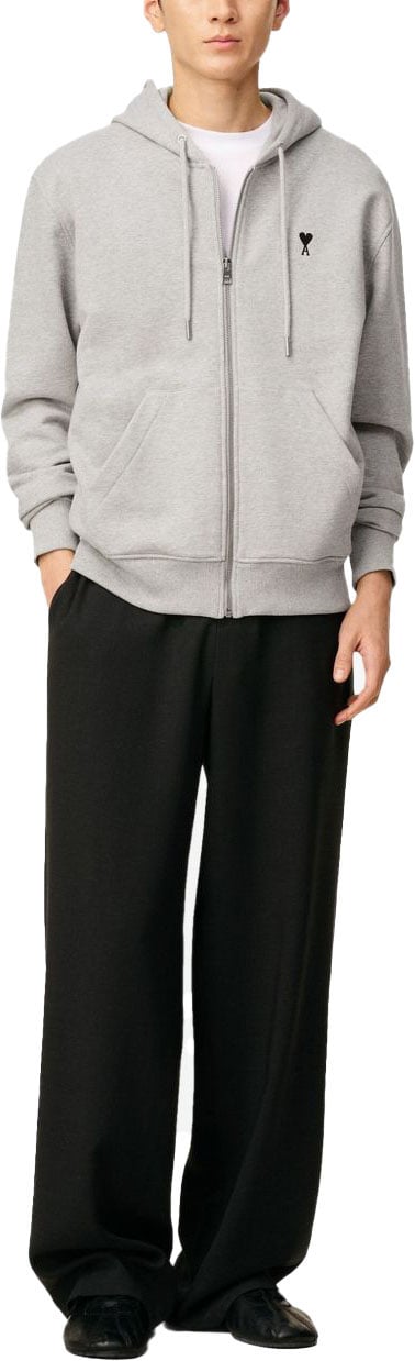 AMI Paris Sweaters Light Grey Grijs