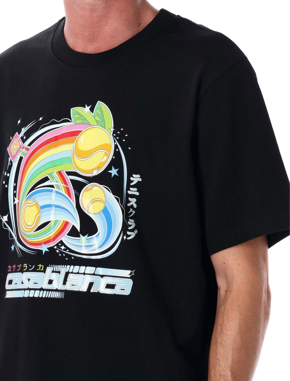 Casablanca T-Shirts And Polos Black Zwart
