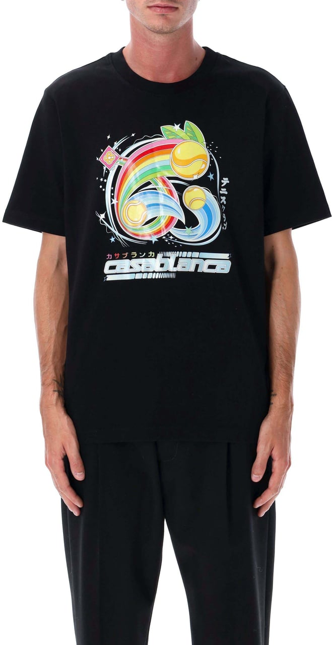 Casablanca T-Shirts And Polos Black Zwart