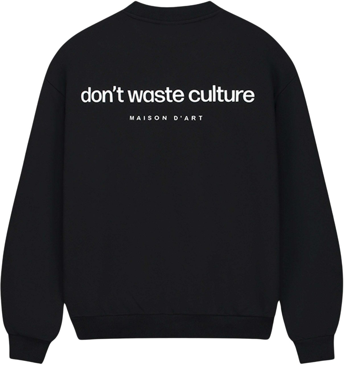 Don't Waste Culture Matt Sweater Zwart