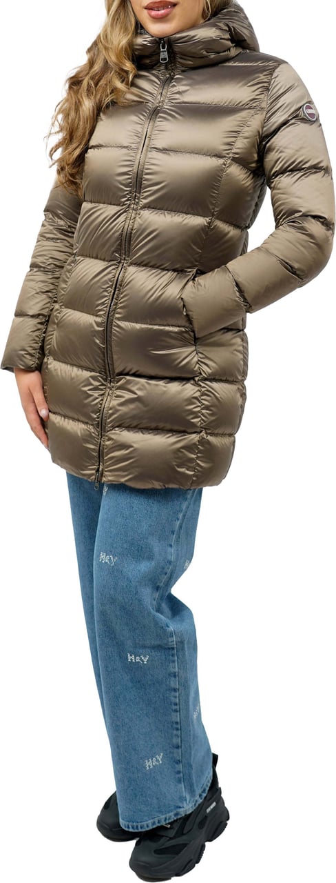 Colmar Originals Lange Jas Met Capuchon Taupe