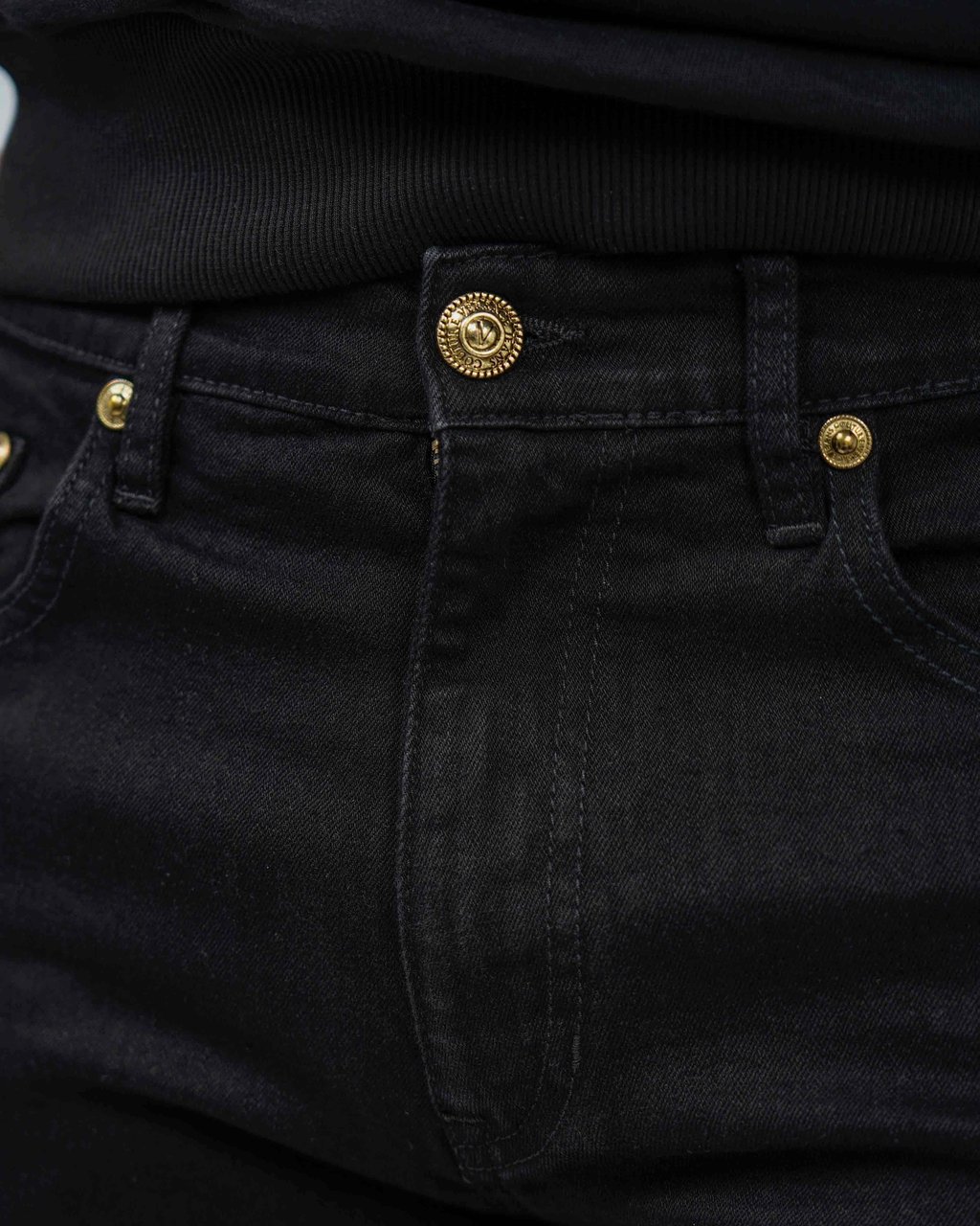 Versace Jeans Couture Slim Milano 5-Pocket Broek Zwart