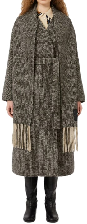Max Mara Coats Black Zwart