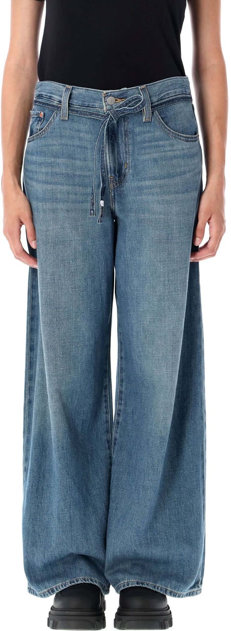 Levi's Xl Straight Stop Flaxing Mid Blue Blauw