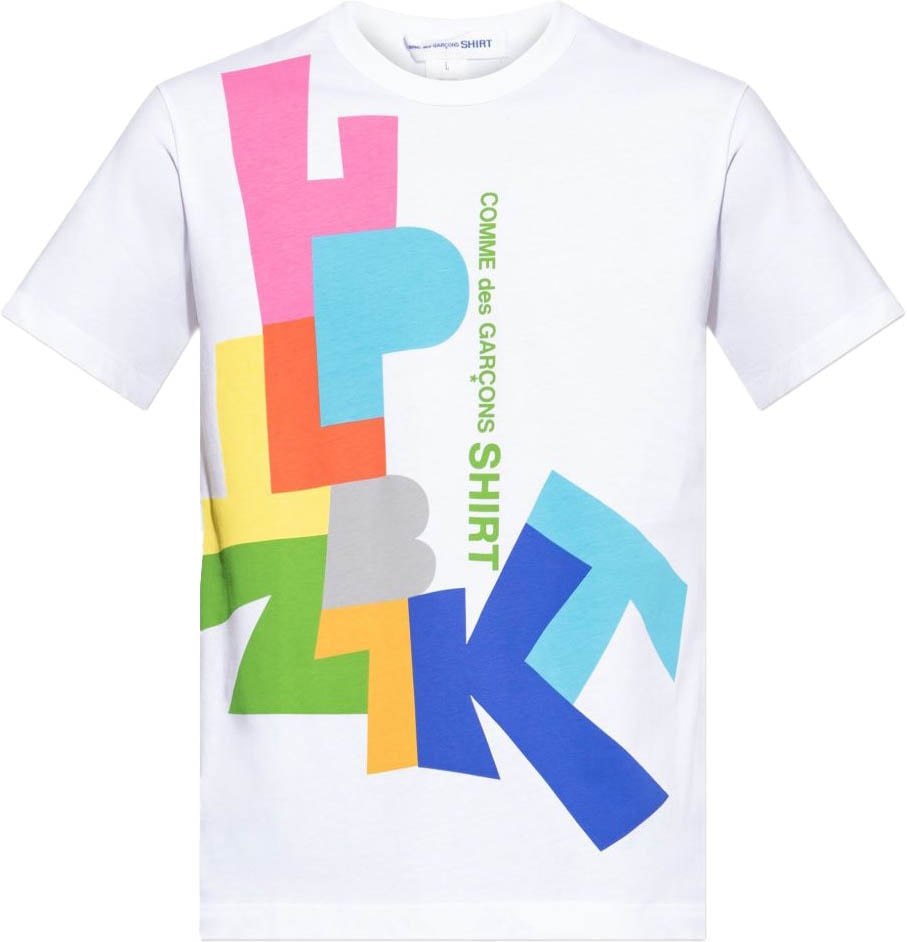 Comme des Garçons T-Shirts And Polos Whiteprint Wit