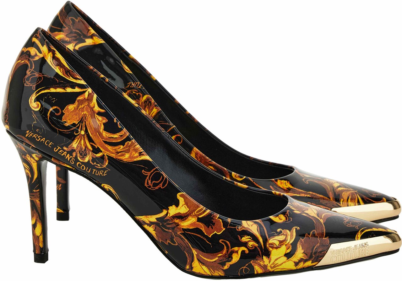 Versace Jeans Couture High Heel Shoes Black Zwart