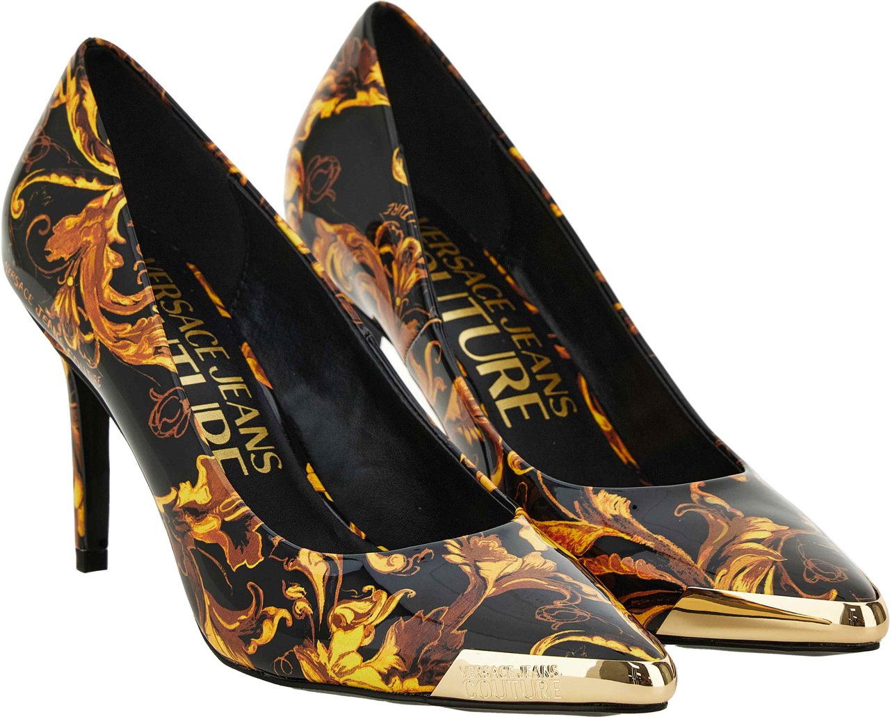 Versace Jeans Couture High Heel Shoes Black Zwart