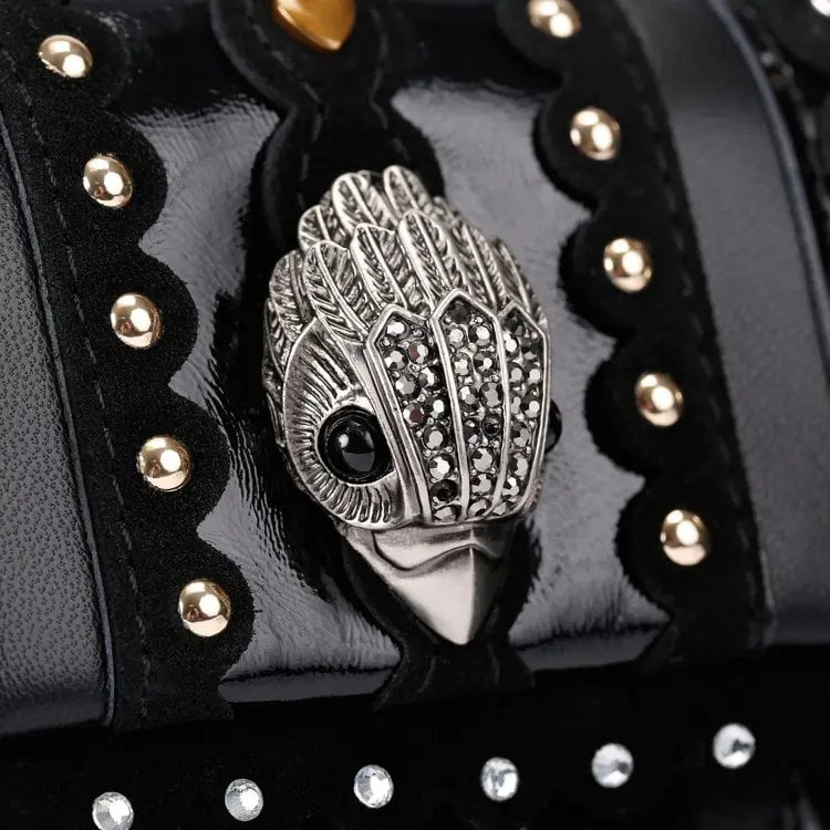 Kurt Geiger London Kensington Medium Studs Combo Leather Zwart