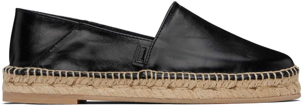 AMI Paris Logo Slip-on Espadrilles Zwart