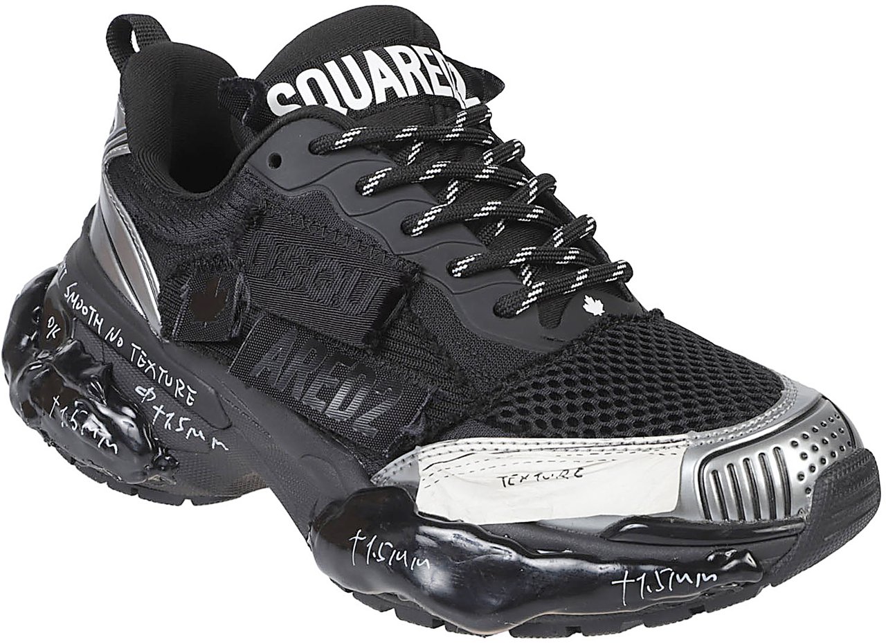 Dsquared2 Faster Lace-up Low Top Sneakers Grey Grijs