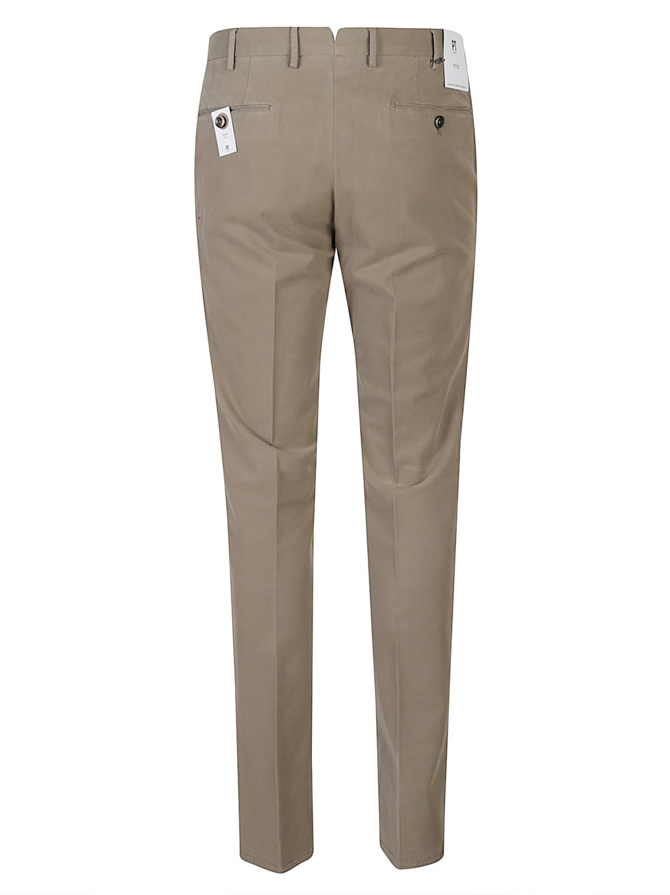 PT Torino Slim Flat Front Pant White Wit