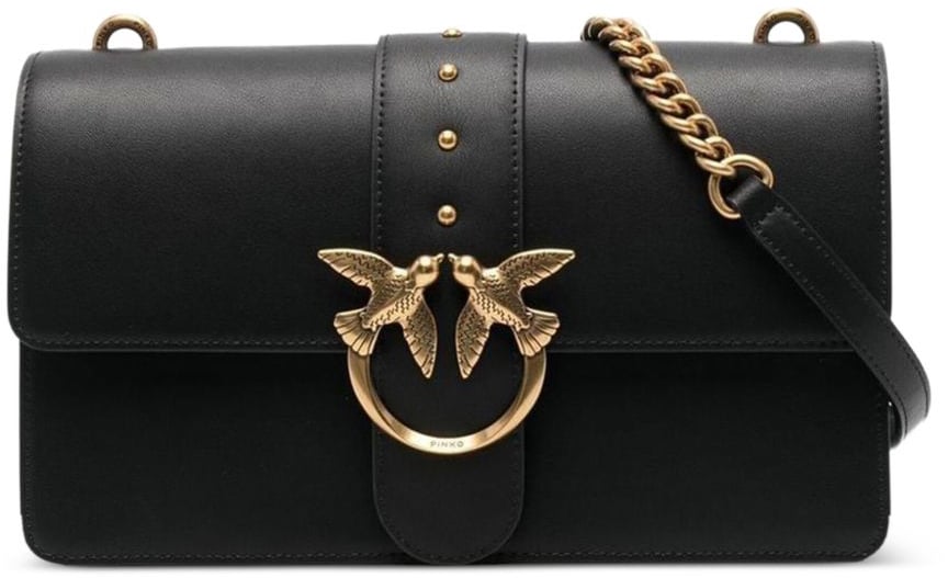 Pinko Bags Neroantique Gold Zwart