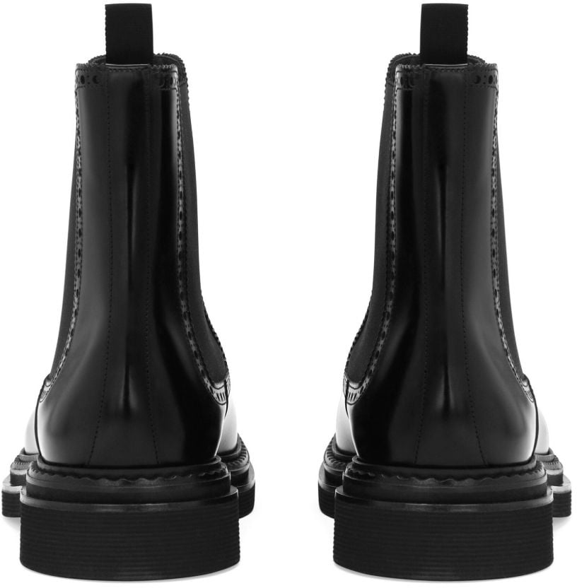 Dolce & Gabbana Heren Brushed Ankle Boot Zwart Zwart