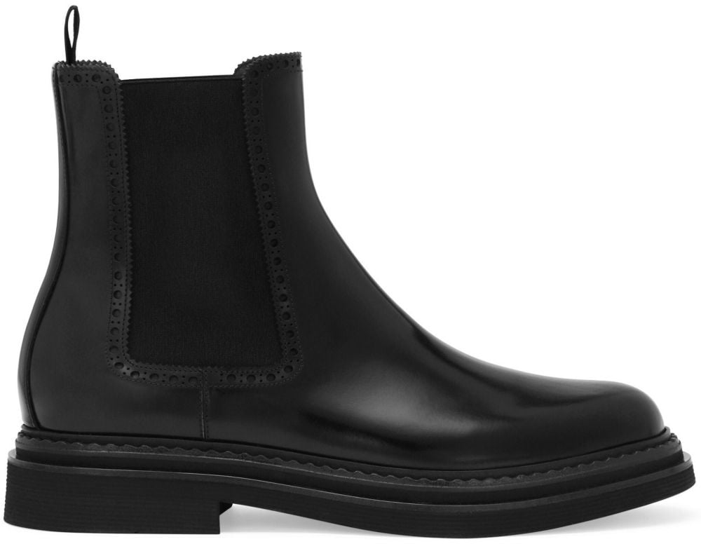 Dolce & Gabbana Heren Brushed Ankle Boot Zwart Zwart