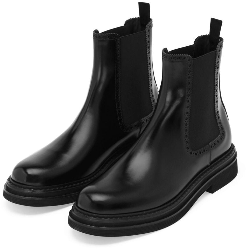 Dolce & Gabbana Heren Brushed Ankle Boot Zwart Zwart