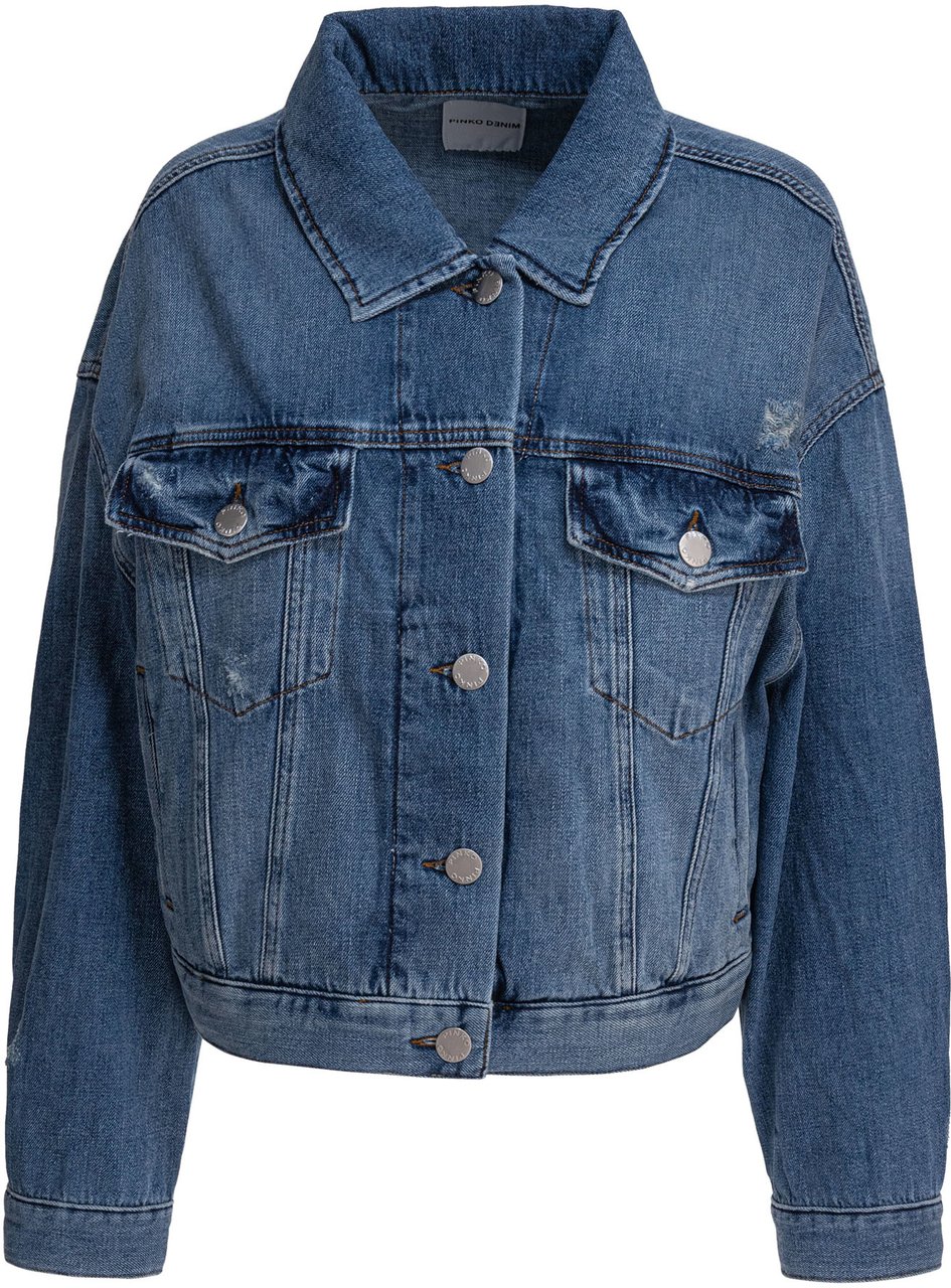 Pinko Denim jacket 'Gaborone' Blauw