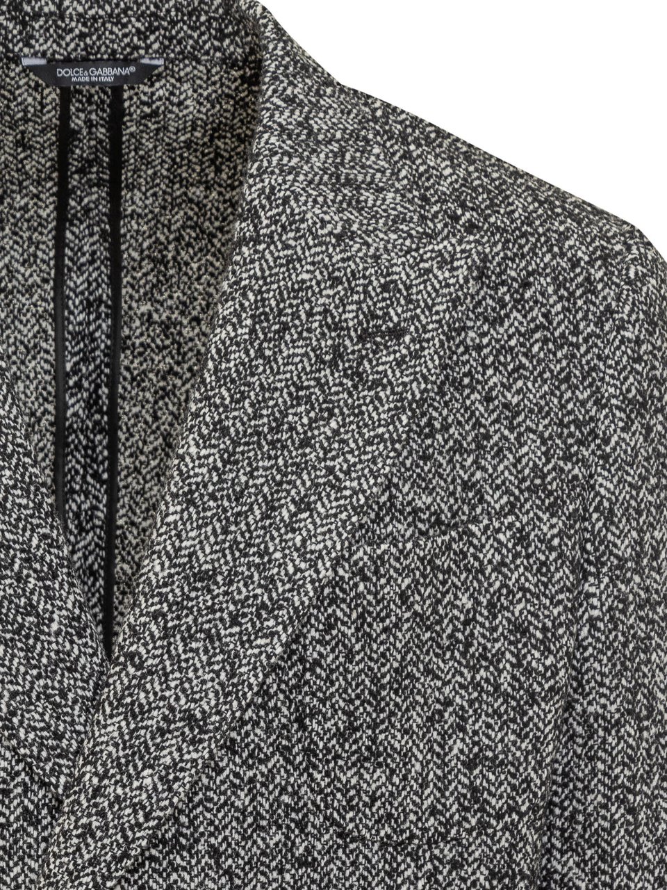 Dolce & Gabbana Dolce & Gabbana Giacca Doppiopetto in Tweed Zwart