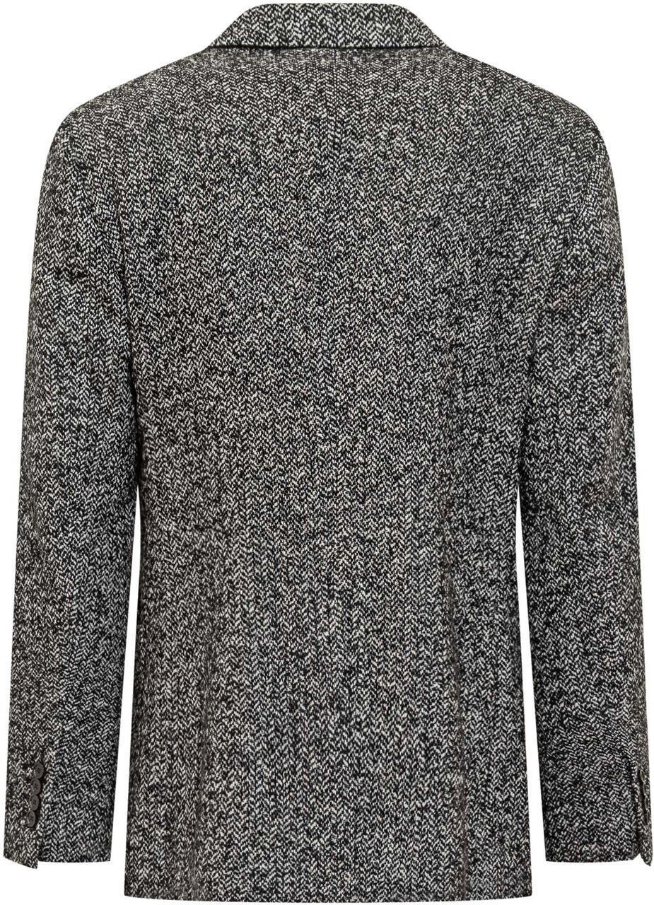 Dolce & Gabbana Dolce & Gabbana Giacca Doppiopetto in Tweed Zwart