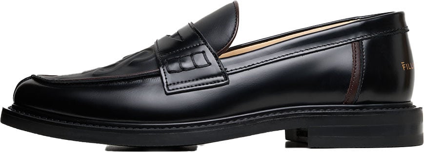 Filling Pieces Loafer Gowtu Solid Black Zwart