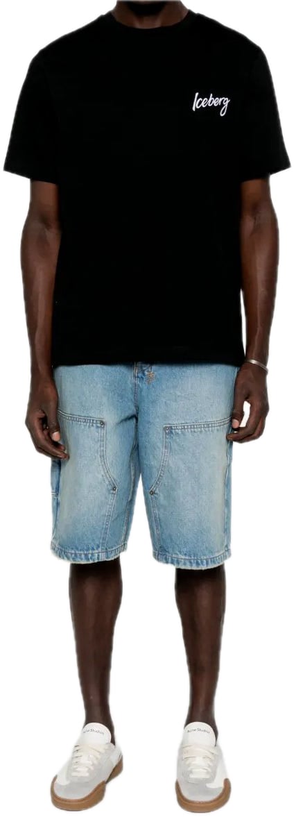 Iceberg T-shirt Black Zwart
