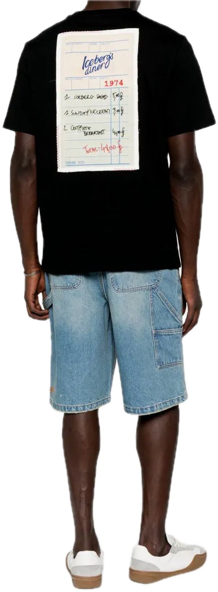 Iceberg T-shirt Black Zwart