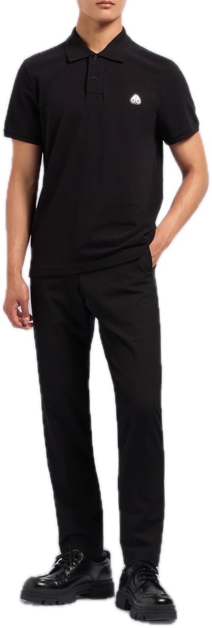 Moose Knuckles Everett Polo Black Zwart