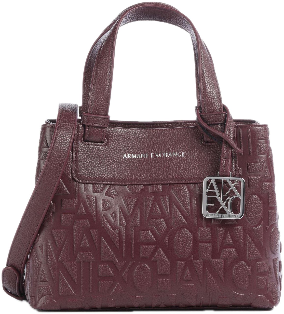 Armani Exchange Liz Pebble Tote Bruin