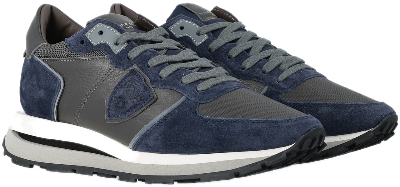 Philippe Model sneakers blauw grijs Blauw