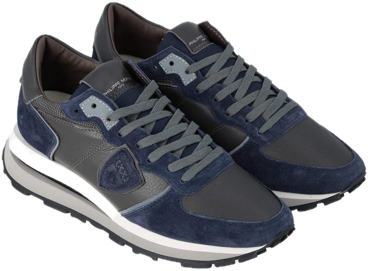 Philippe Model sneakers blauw grijs Blauw