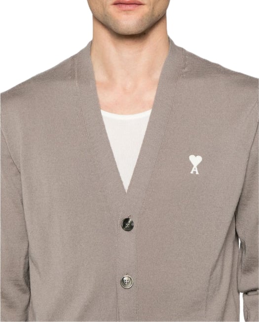 AMI Paris gilet bruin Bruin