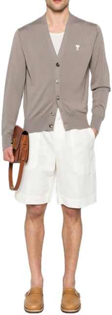 AMI Paris gilet bruin Bruin