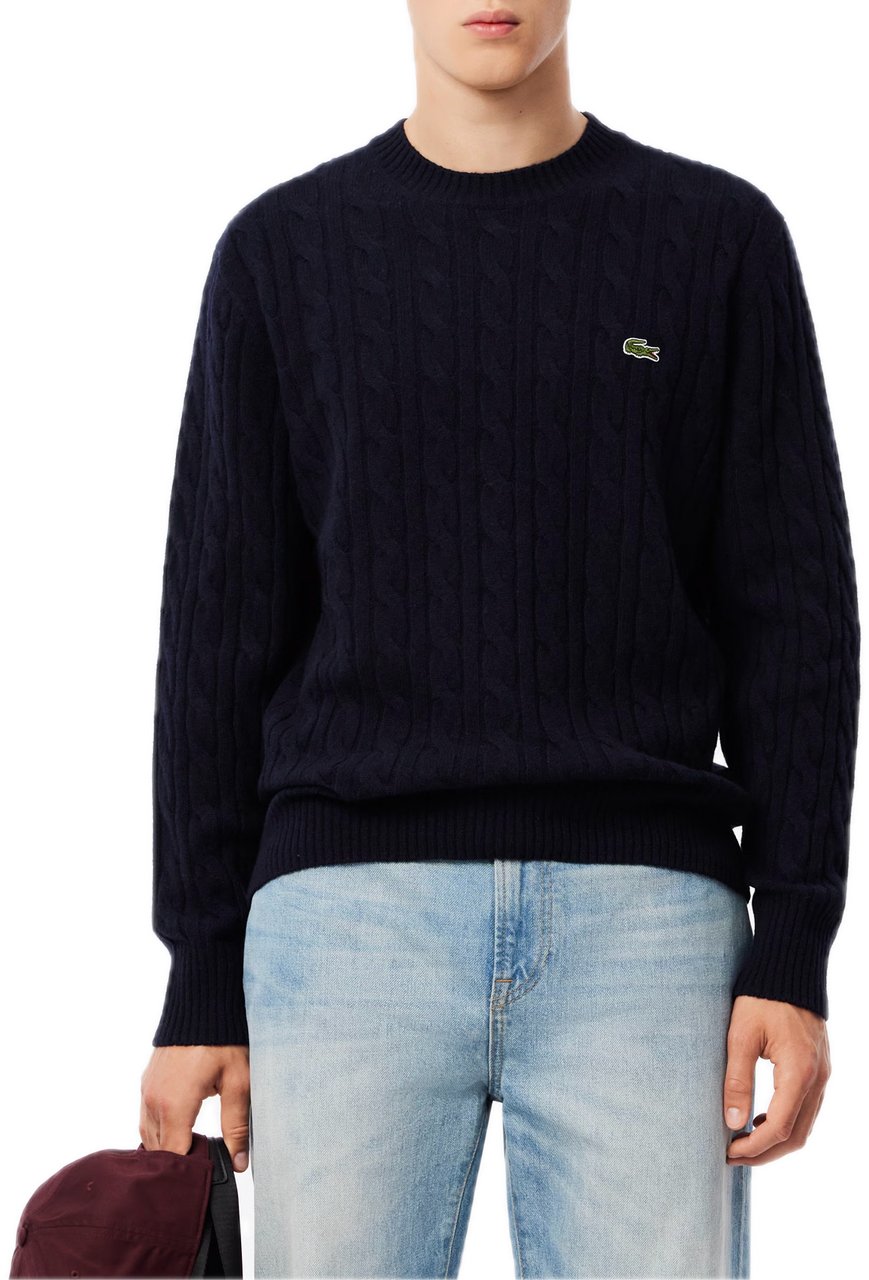 Lacoste pull blue Blauw