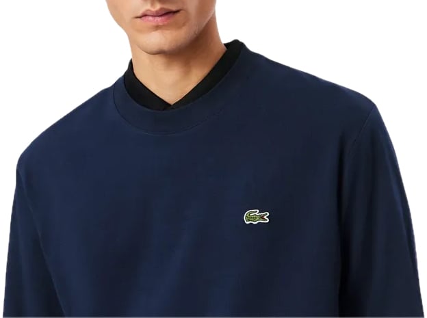 Lacoste t-shirt dbl lange mouwen Blauw
