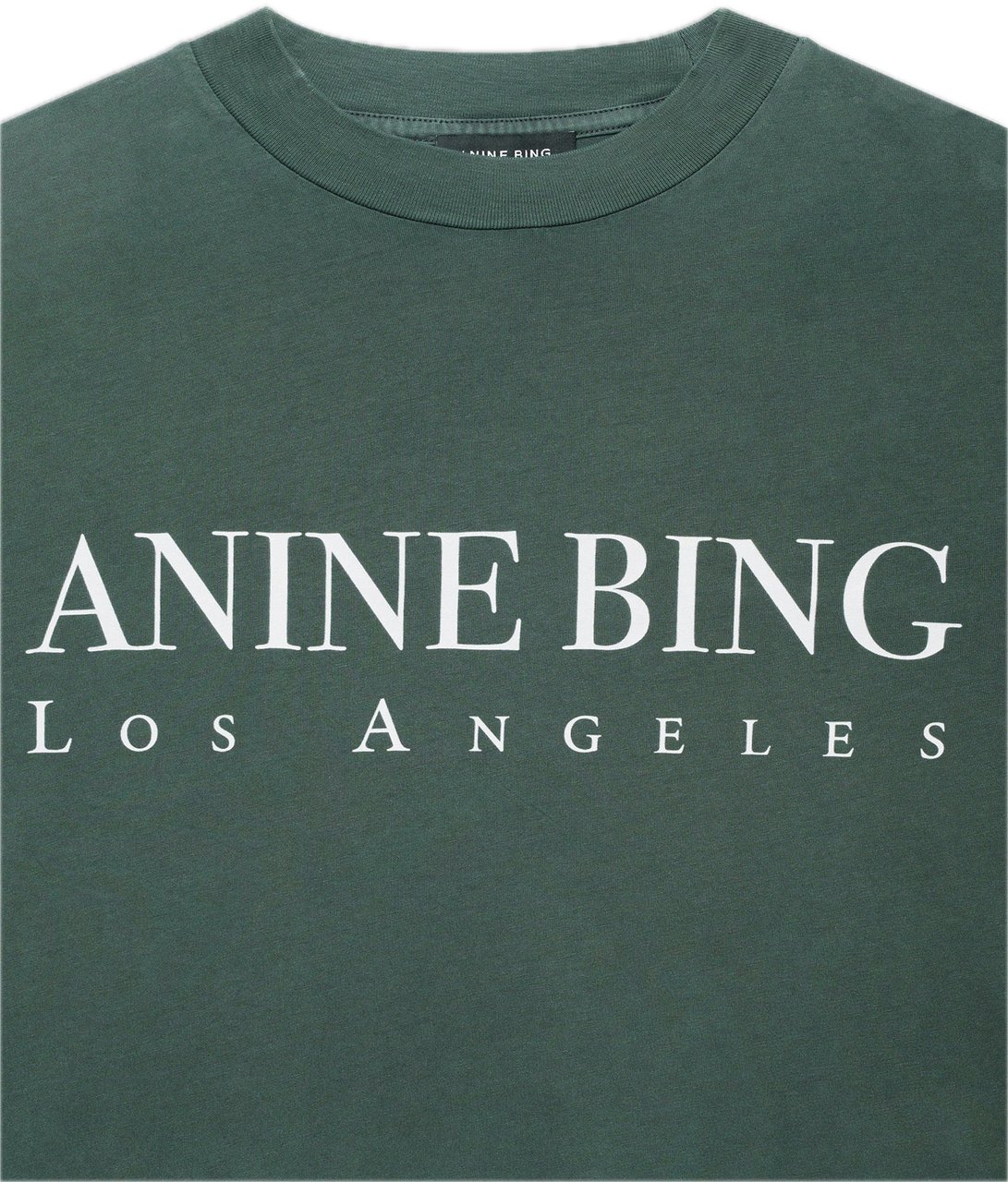 Anine Bing t-shirt groen logo Groen