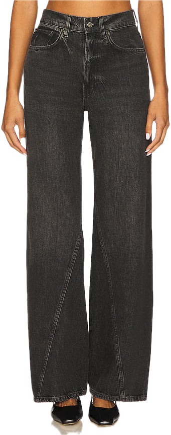 Anine Bing jeans brie dark grey Grijs