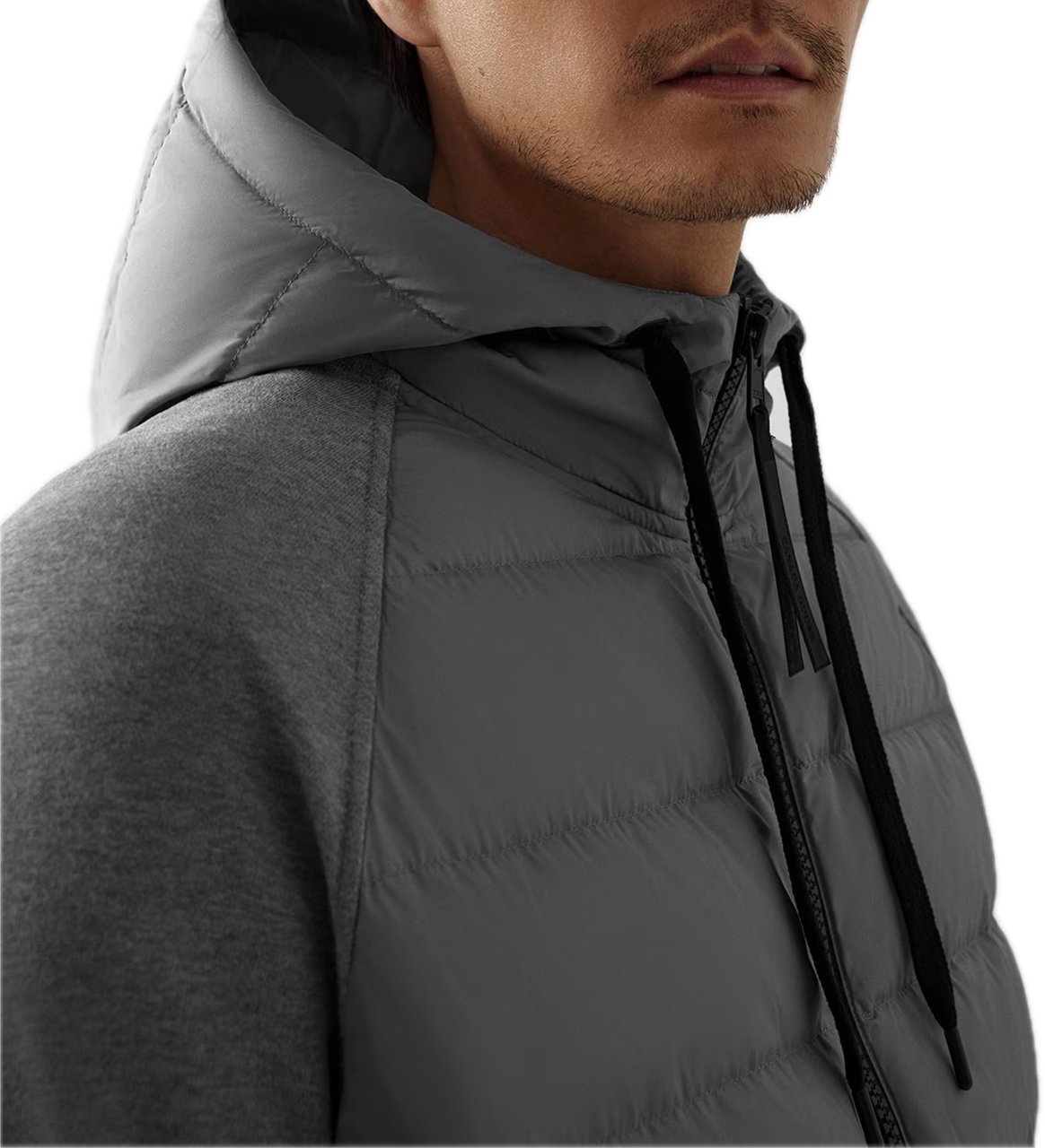 Canada Goose hybridge huron fill zip hoodie Grijs