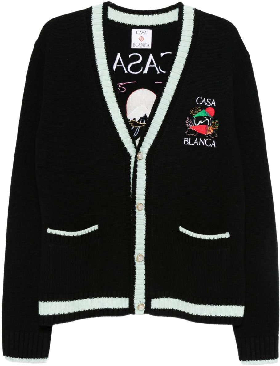 Casablanca Merino Stacked Casa Mountain Temple Nero Zwart