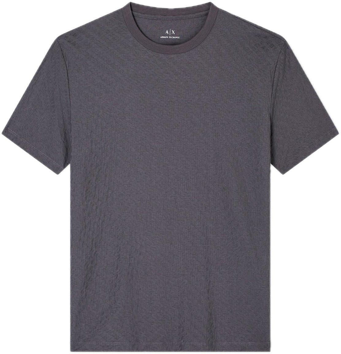 Armani Exchange T-shirt Allover Logo Antra Grijs