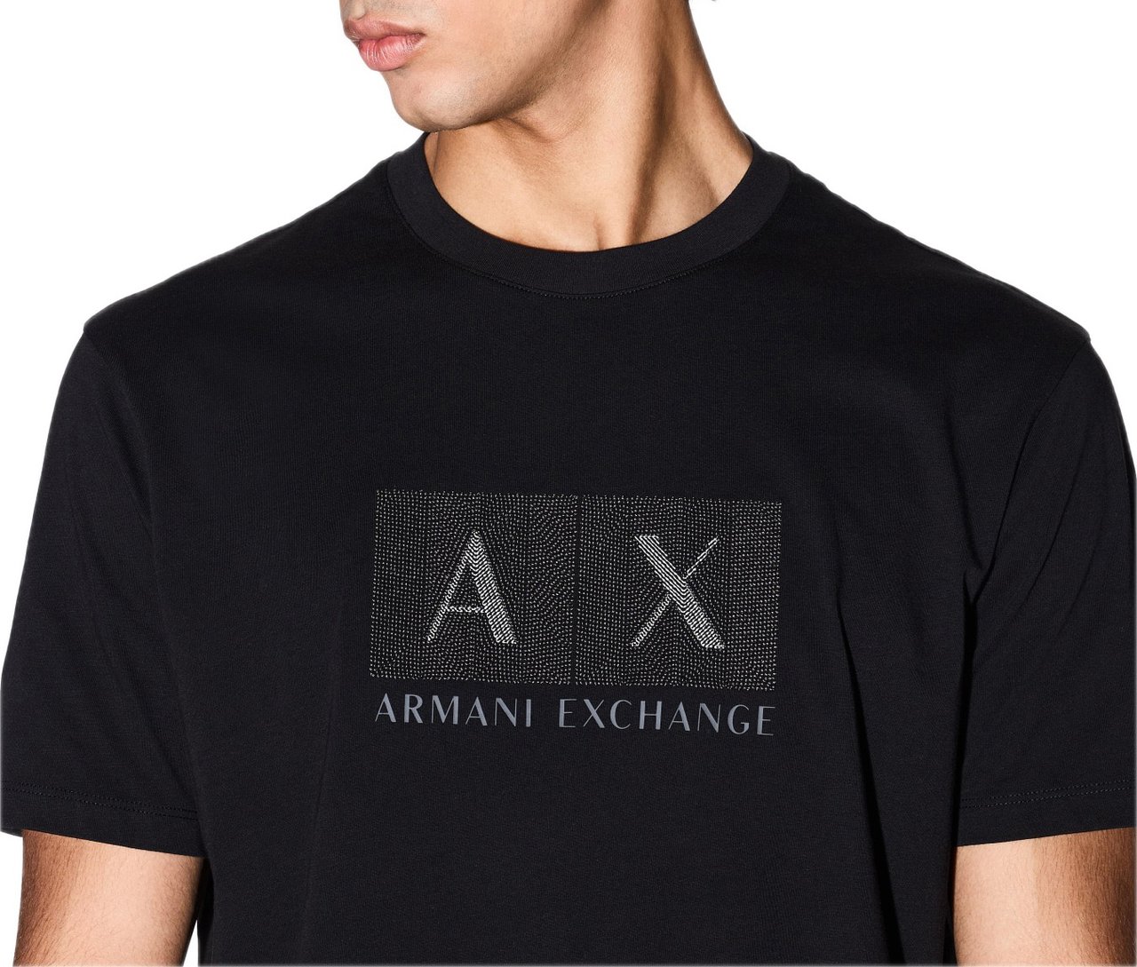 Armani Exchange T-shirt Black Zwart