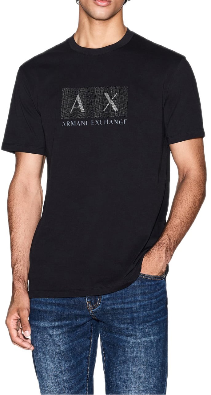 Armani Exchange T-shirt Black Zwart