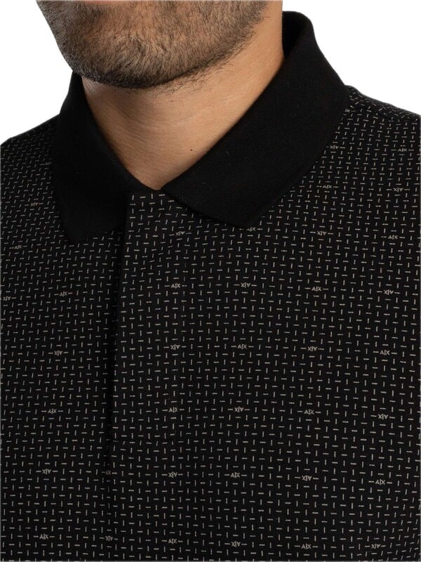 Armani Exchange Polo Black Zwart