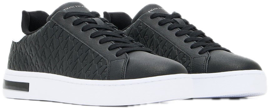 Armani Exchange Black/White Sneaker Zwart