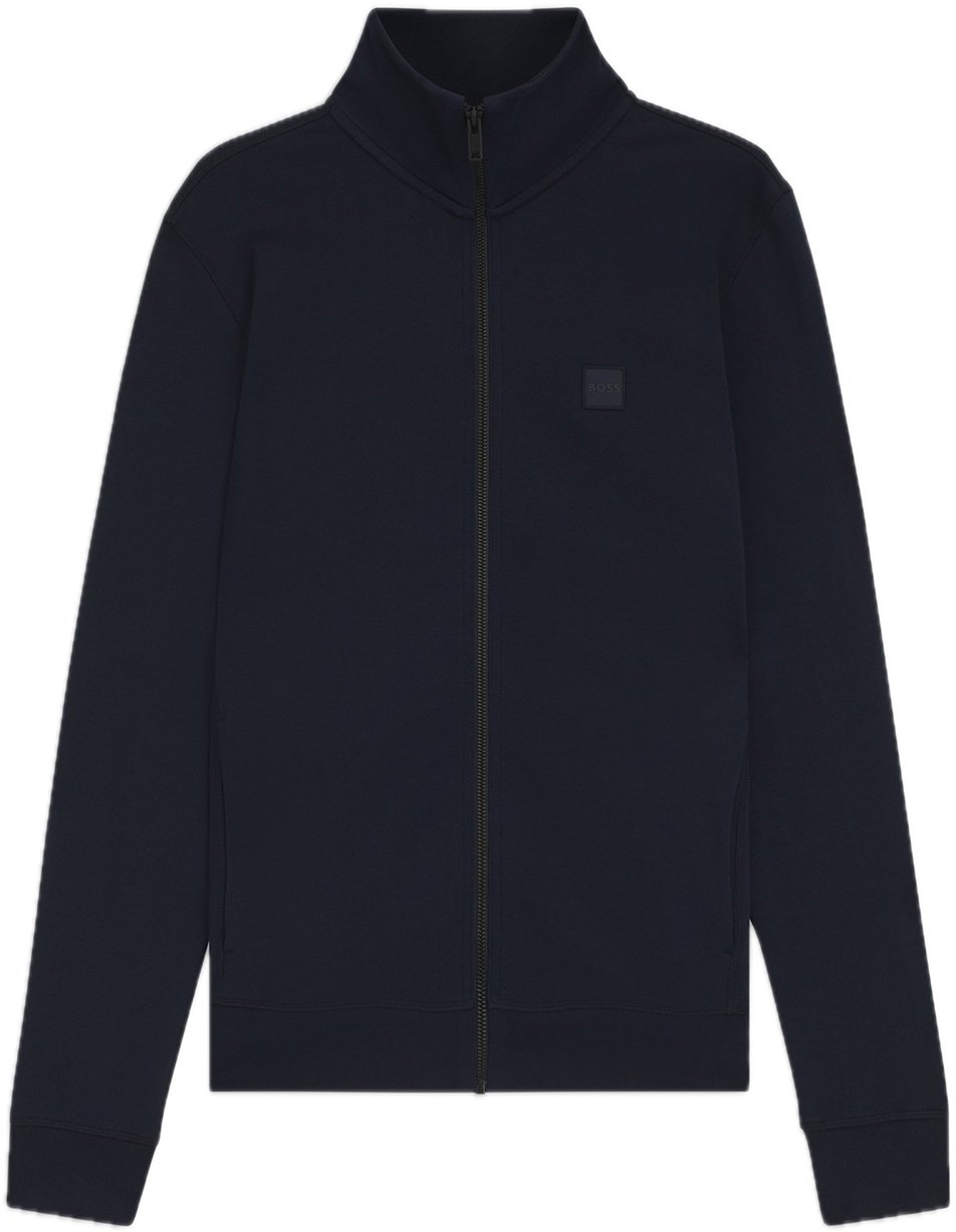 Boss Zestart knitted vest cardigan blauw Blauw