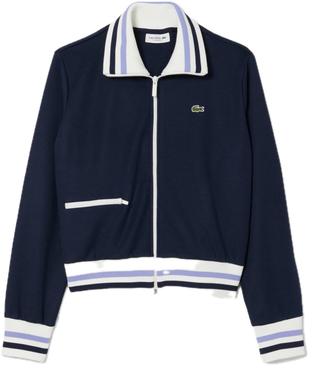 Lacoste Sweatshirt met Rits Blauw