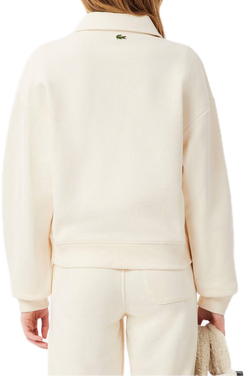 Lacoste Sweatshirt met Polokraag Wit
