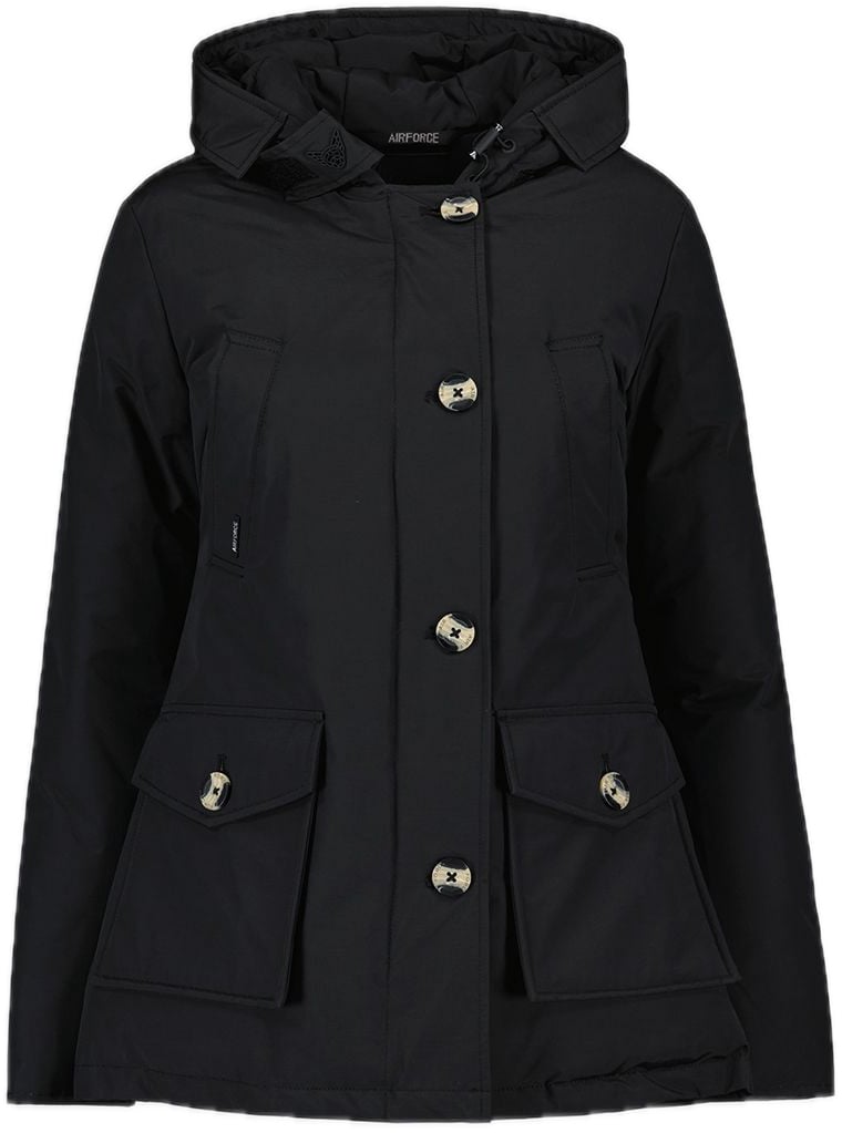 Airforce Pocket Parka Zwart