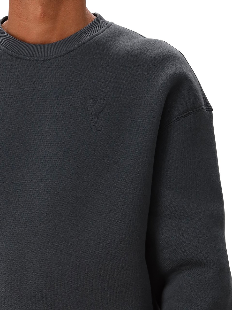 AMI Paris AMI Paris Sweater Donker Grijs Sweat Big ADC Grijs