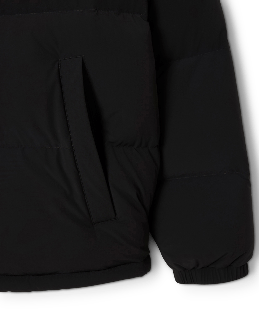 Lacoste doudoune a capuche deperlante Zwart