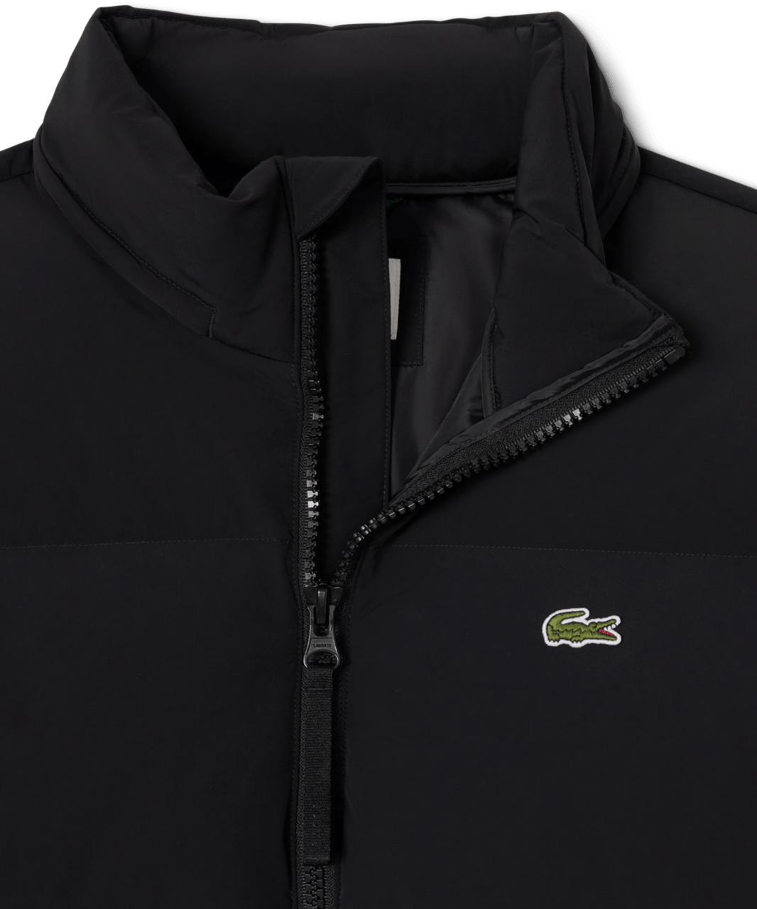 Lacoste doudoune a capuche deperlante Zwart